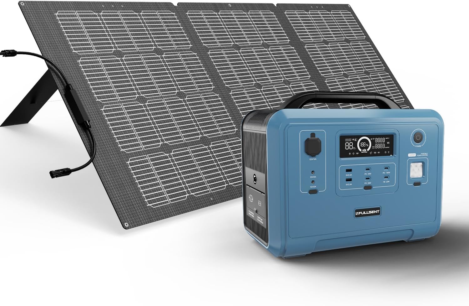 FULLSENT Centrale électrique portable, générateur solaire 1200W