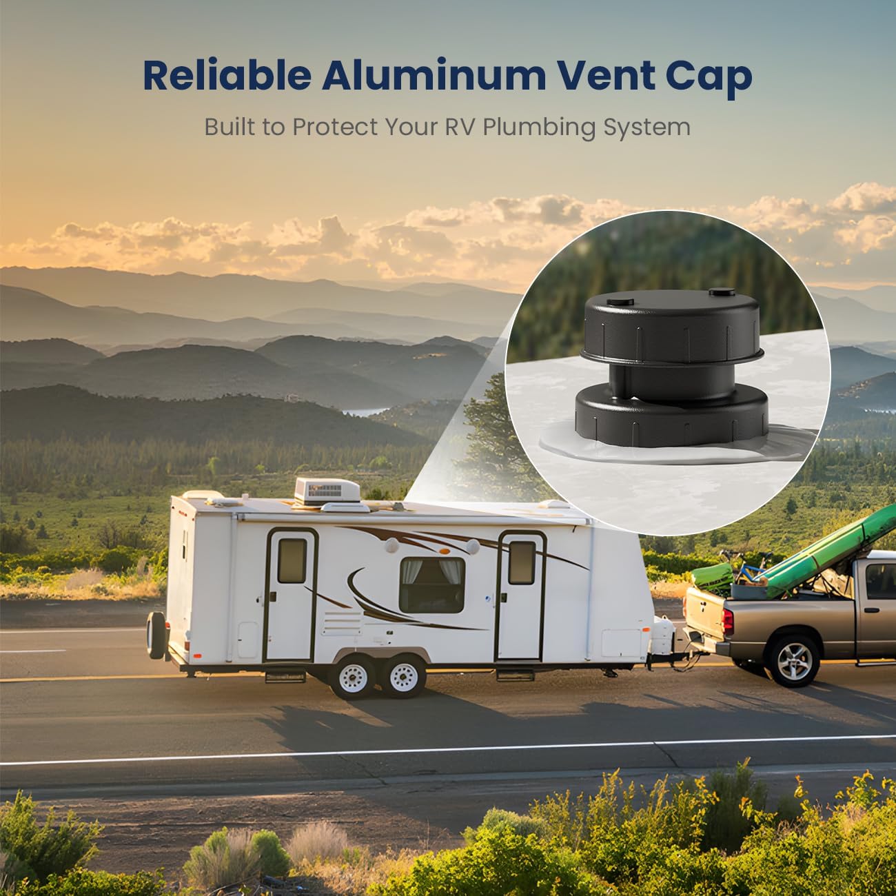 Installation bouchon ventilation camping-car