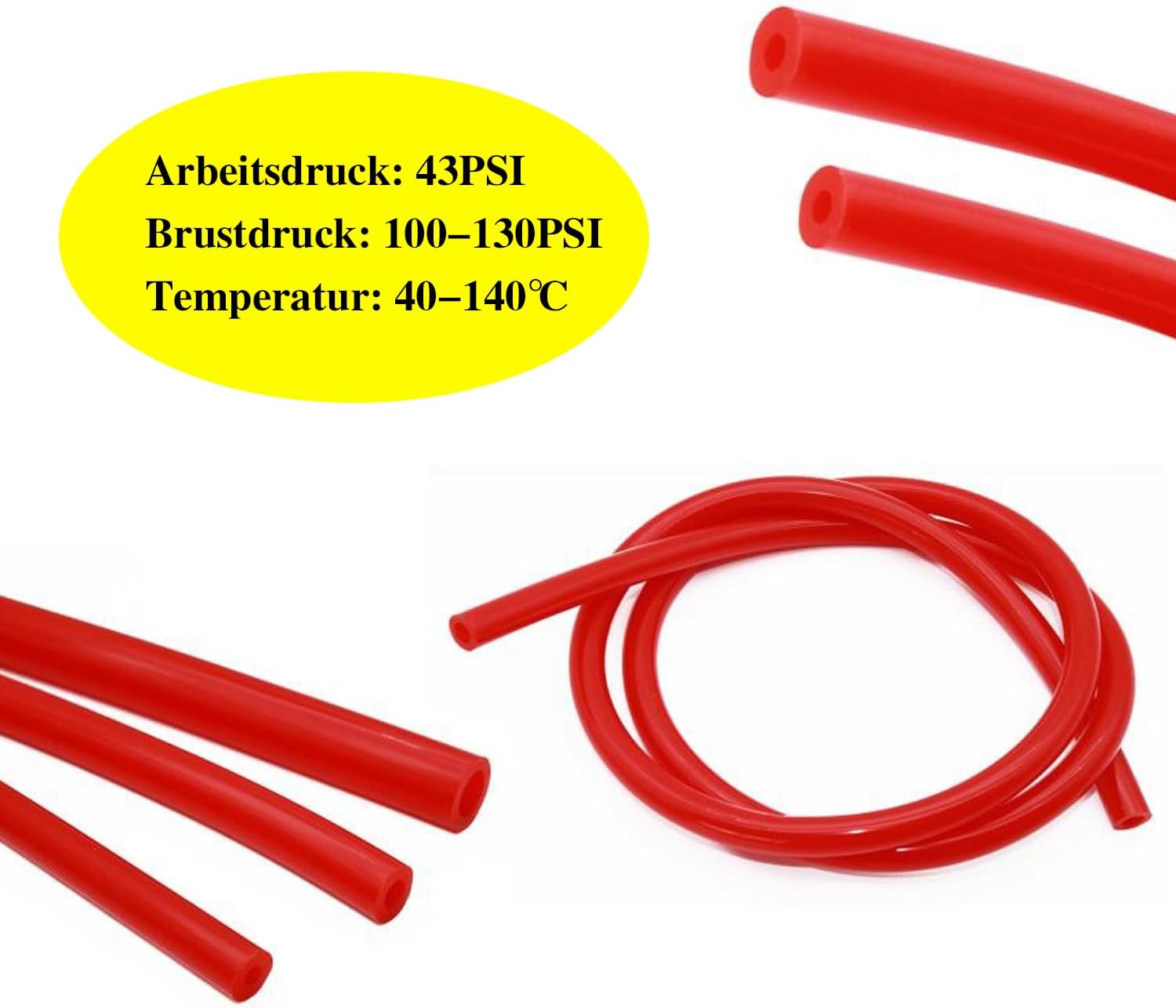Curvatura Del Tubo Flessibile In Silicone Samco 45 Gradi Con ID 6,5 Mm
