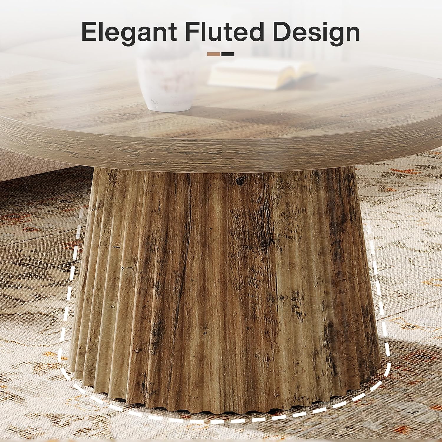 Round Coffee Table Close-up
