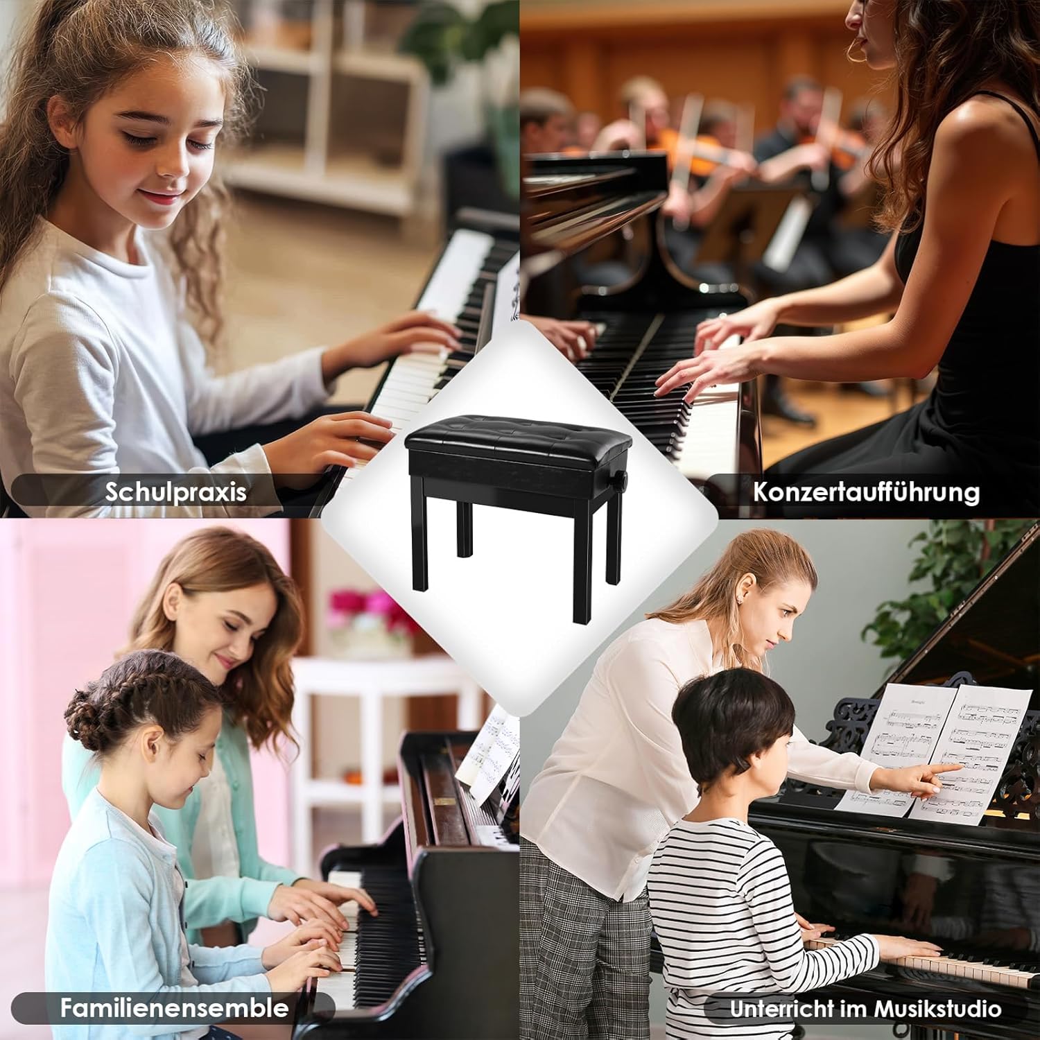 Sgabello per pianoforte