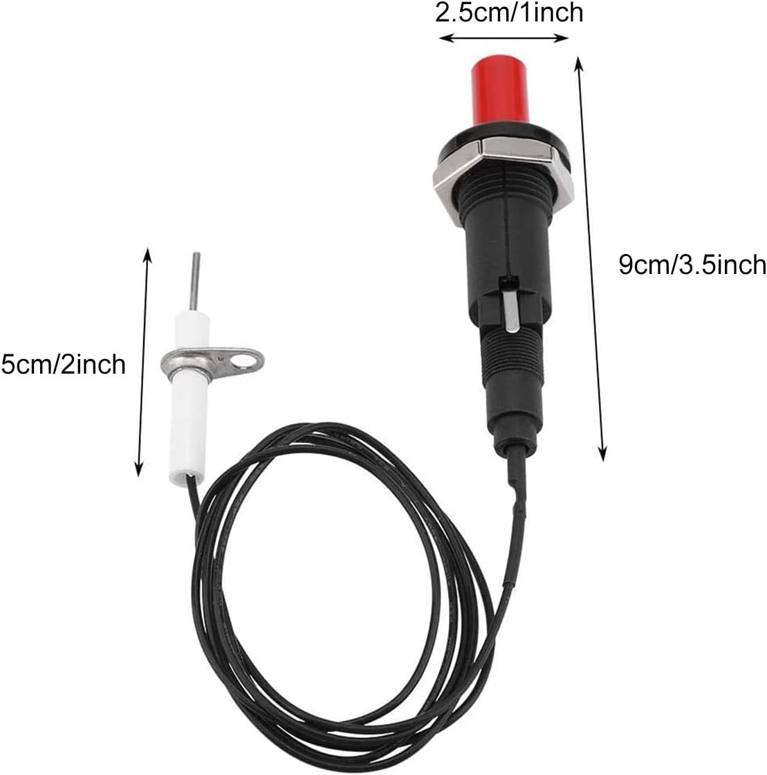 Piezo Barbecue Butane Gaz Recharge 1 Kit D'allumage à étincelle Piézo-électrique Allumeur à Bouton Poussoir Pour Gril Barbecue Allume Gaz Bic Thermocouple Universel Gaz