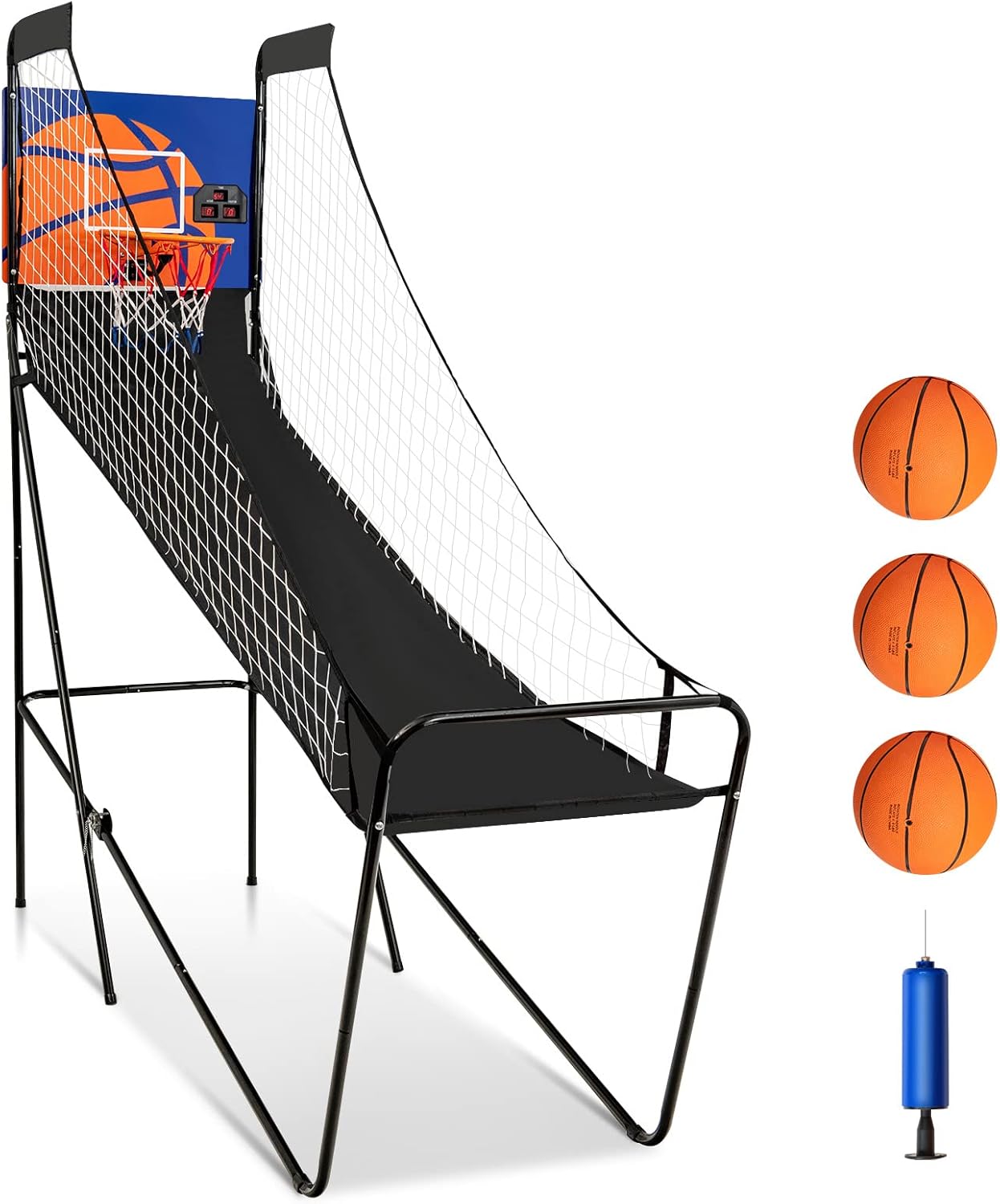 COSTWAY Panier De Basket-Ball Sur Pied Hauteur Réglable 192–247 CM Support Portable De Basketball Sur Roulettes Pour Enfant/Adultes -Pas Cher Clair Jardin Magasin