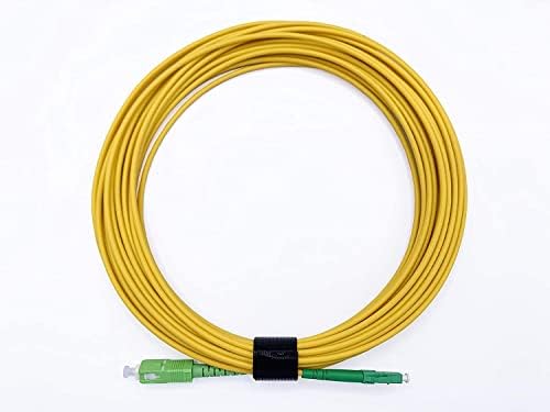 LC/APC und SC/APC Glasfaserstecker – gelbes Kabel