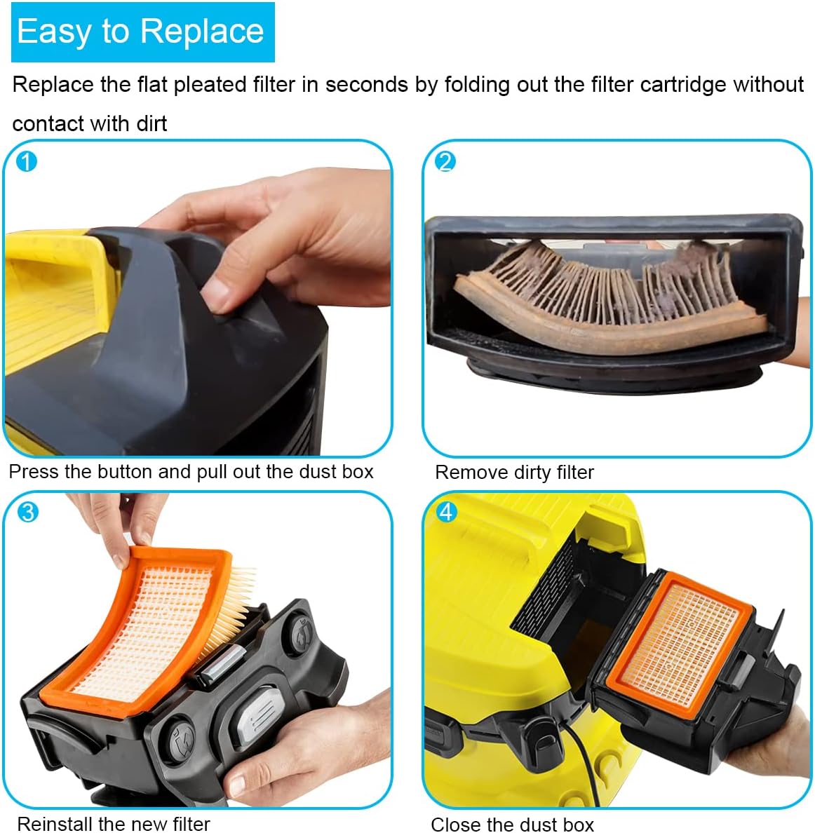 Piezas De Repuesto Para Filtro De Vacío Para Modelos Karcher VC3