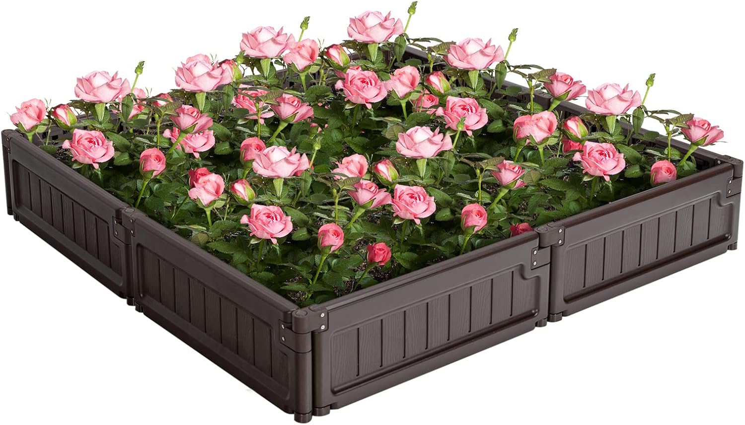 RELAX4LIFE Jardinière Surélevée Modulable En HDPE Lot De 8 Panneaux Carré Potager Extérieur Avec 8 Piquets En Métal, Utilisastion Polyvalente Bac à Fleurs Bac à Sable (Lot De 8 Panneaux, Marron) -Outsunny Eda Magasin AAHKMJXYDAFdJAOAIMEbOAchlkWZ0oakZn uVZ0mPidMNbILvCvspZ4oG3fPgIqc1P2p3 tS7 ndao3qk1 LVJkCkZrzoDWwXx YJOP6oOu9WQ==