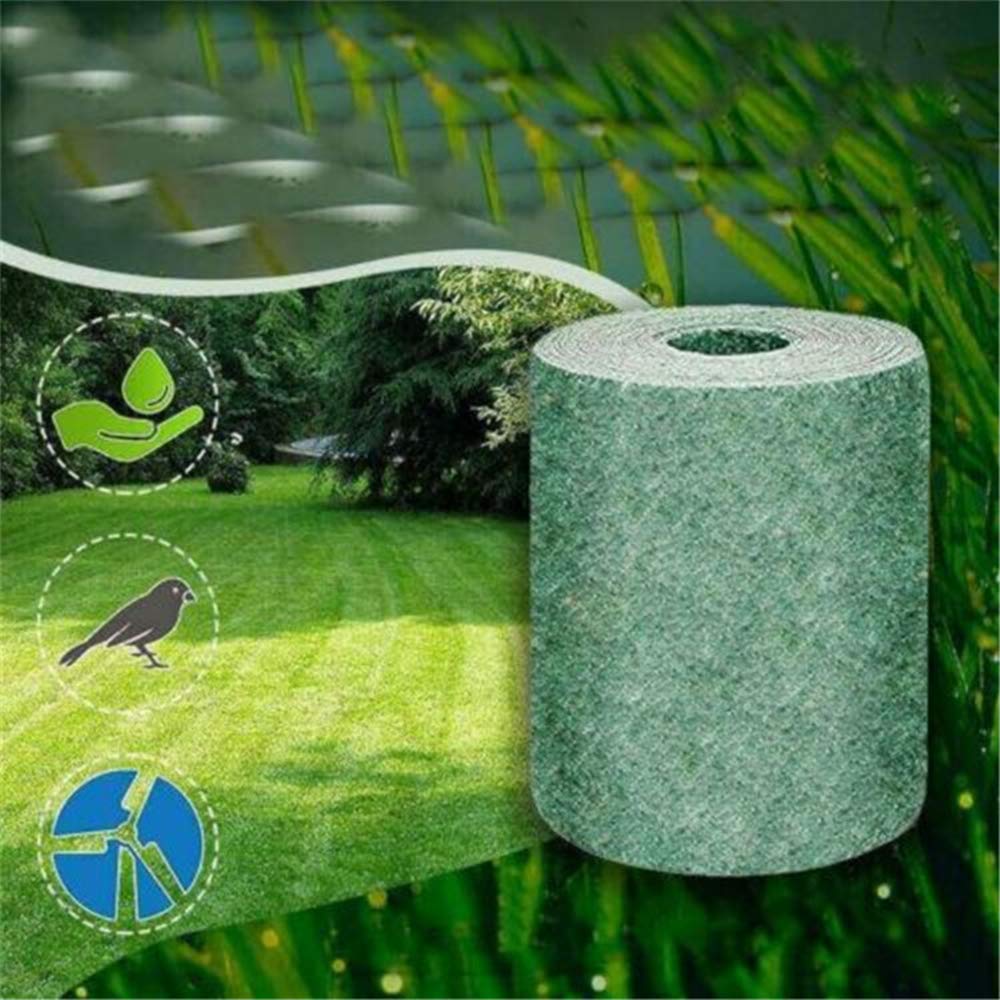 Rouleau De Tapis De Semences D'herbe, Coussin De Graines De Gazon Biodégradable, Solution De Croissance De Plantes De Jardin Pour Pelouses, Propagation Agressive Des Graines De Gazon (sans Graines) JU -Flore Riche Soldes Magasin