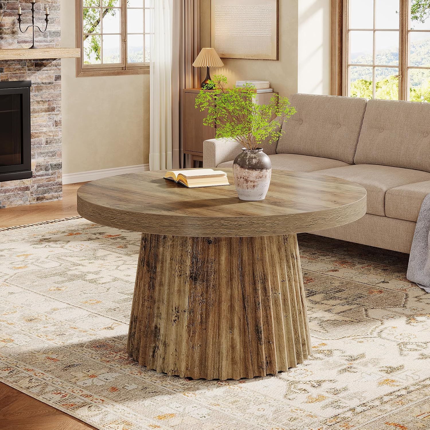Tribesigns Round Coffee Table