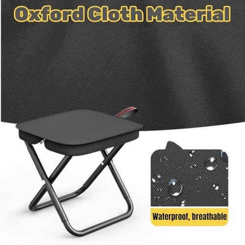 HuaMuDM Tabouret De Camping, Chaise Pliante Portable, Mini Chaise Pliante, Pour Pêche En Plein Air, Randonnée, Voyage (A