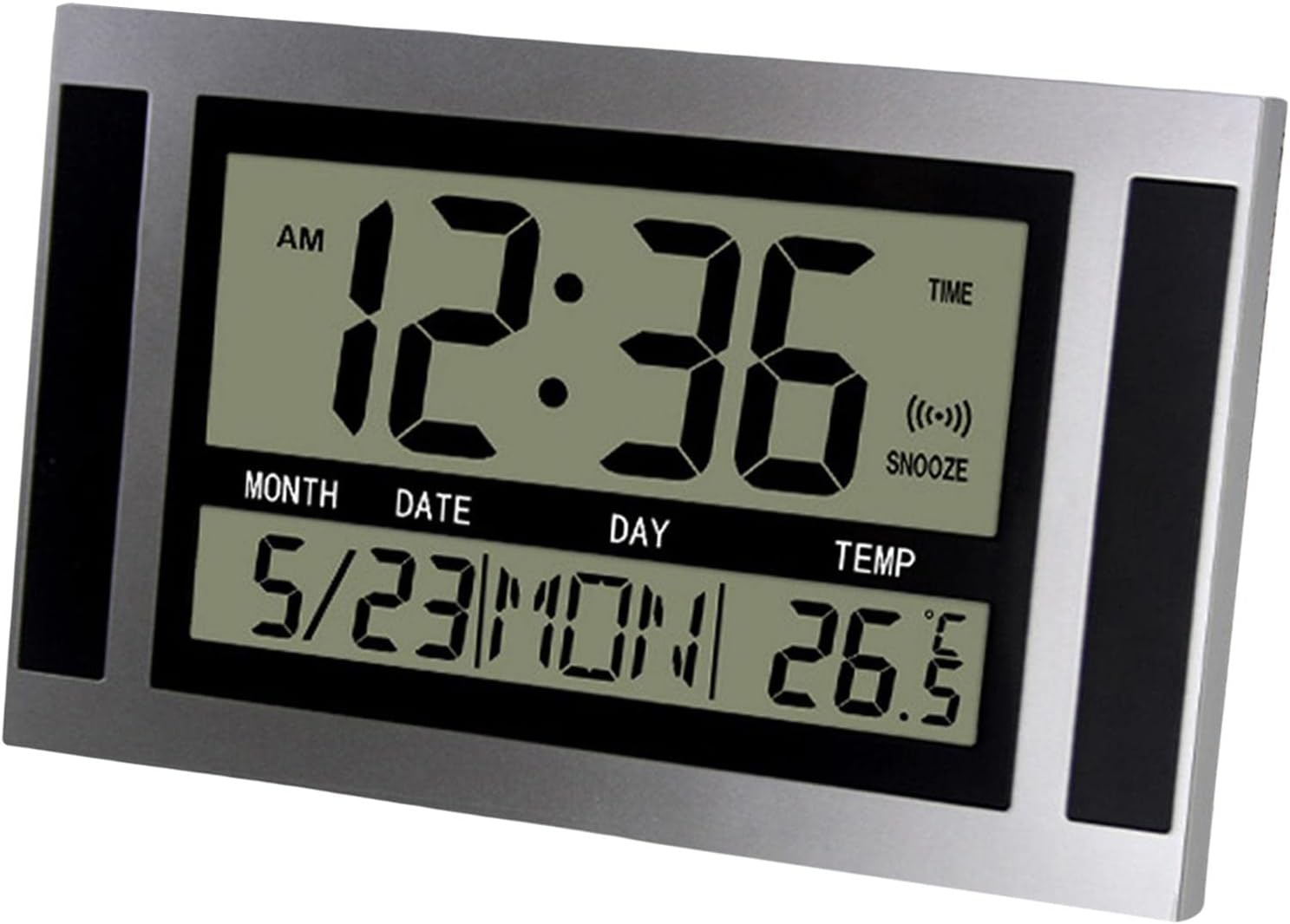 Orologio da parete a LED 3D, sveglia digitale moderna per casa, cucina, ufficio, comodino, orologio da parete, display 24 o 12 ore