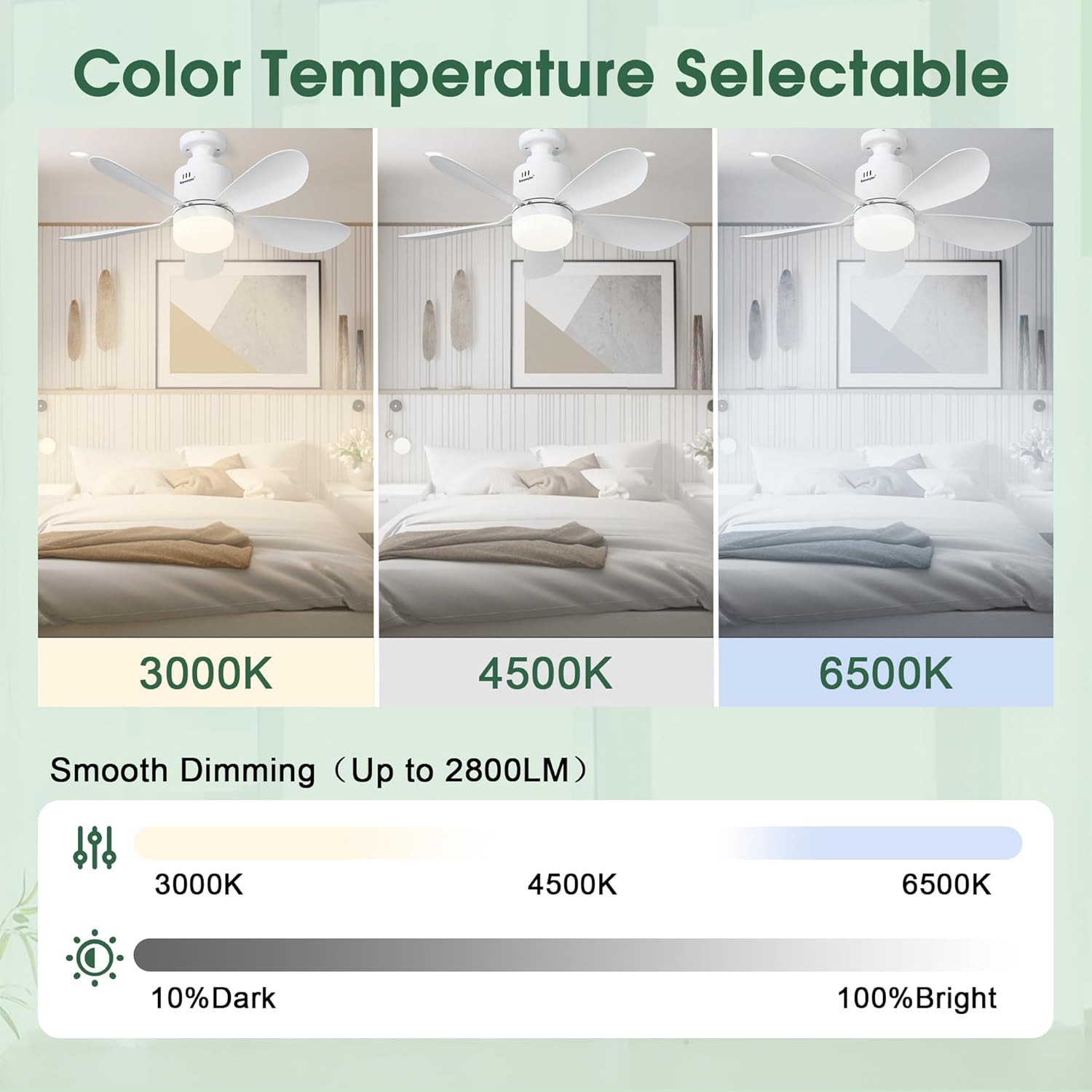 Ventilateur de plafond avec lumière