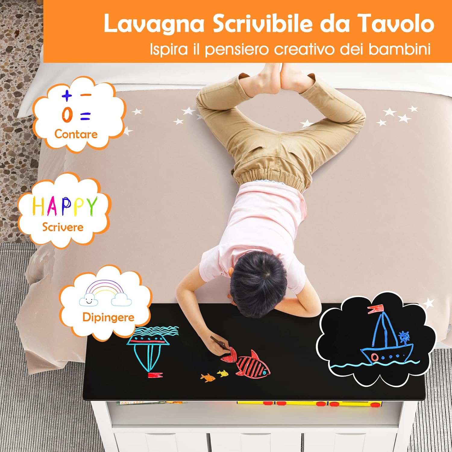 COSTWAY Mobile Porta Giochi Con Piano A Lavagna Scrivibile, Scaffale Per Bambini Con 3 Contenitori Su Ruote E Vano Aperto, Mobiletto Multiuso Da Cameretta Soggiorno E Studio, 102 X 33 X 62 Cm -Cameretta Per Bambini AAHKMJXYDAFdJAOAIMEbOAchlkWZ0oakZn uVZ0mPidMNbILvCvspZ4oG3fPgIqc1P2wr6NnQeiVovJ1EosT5o21KBpmm jtAHurG1PmcdlBeA==