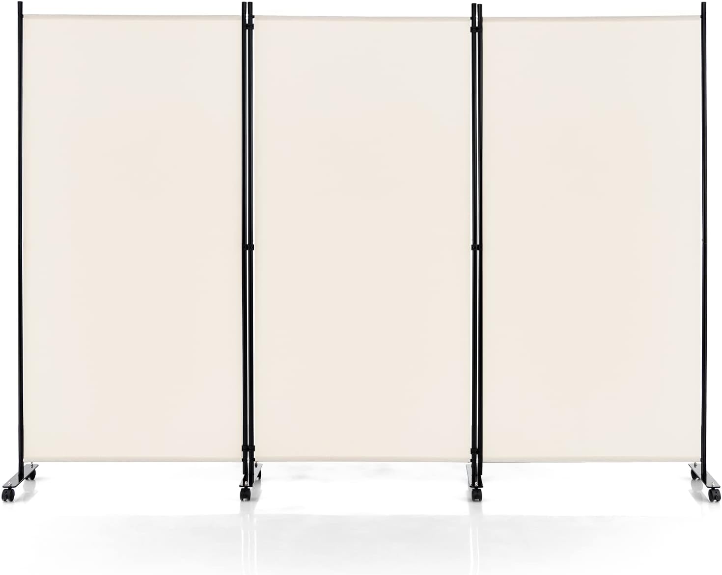 COSTWAY Separè Divisorio In Acciaio Poliestere, Paravento Da Interno Singolo Con Piedini Stabili, Pannelli Divisori Per Interni Per Ufficio E Casa, 180 X 186cm (Bianco) -Armonia Decor AAHKMJXYDAFdJAOAIMEbOAchlkWZ0oakZn uVZ0mPidMNbILvCvspZ4oG3fPgIqc1P2ylO5cMdV0wpm0YOdrw9D3rCjYL sYI6ipapUVvf6lAg==