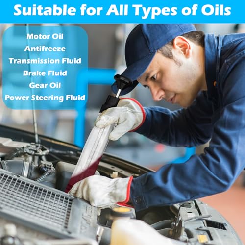 Seringue A Huile,200CC Injecteur Extracteur Avec 2 Tuyaux Seringue A Huile Une Paire Danneaux En Caoutchouc De Rechange Huile Aspiration Seringue Pour Huiles De Transmission 88287135