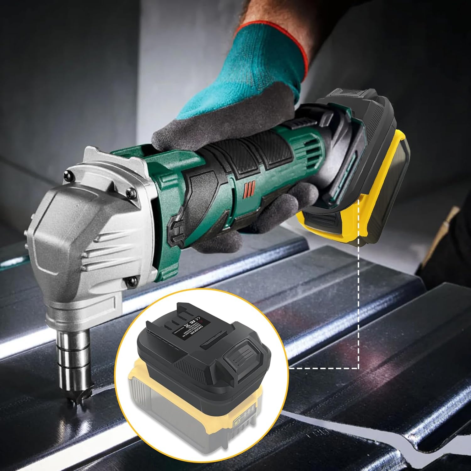 DM18PAR Battery Adapter for Milwaukee 18V M18 Batteries to