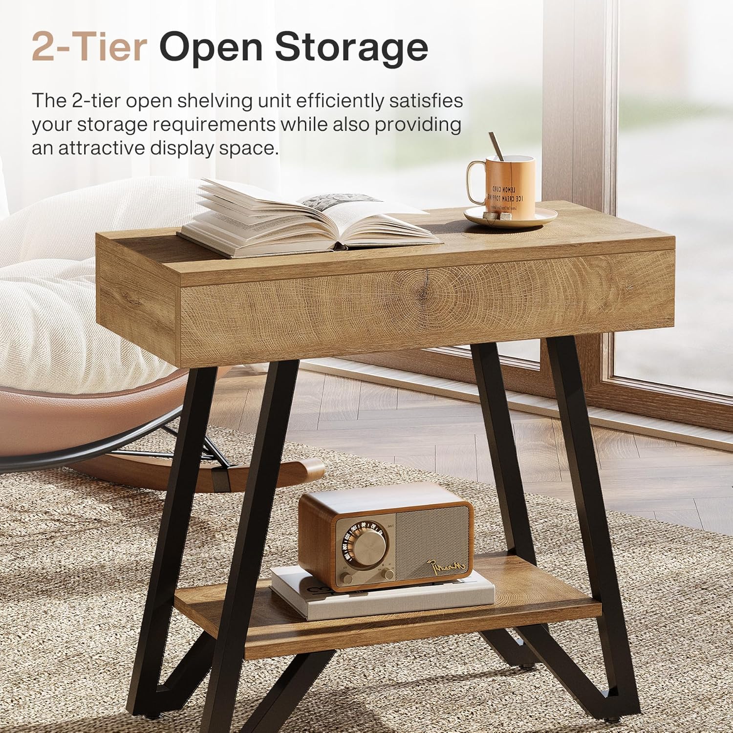 Rustic End Table Details