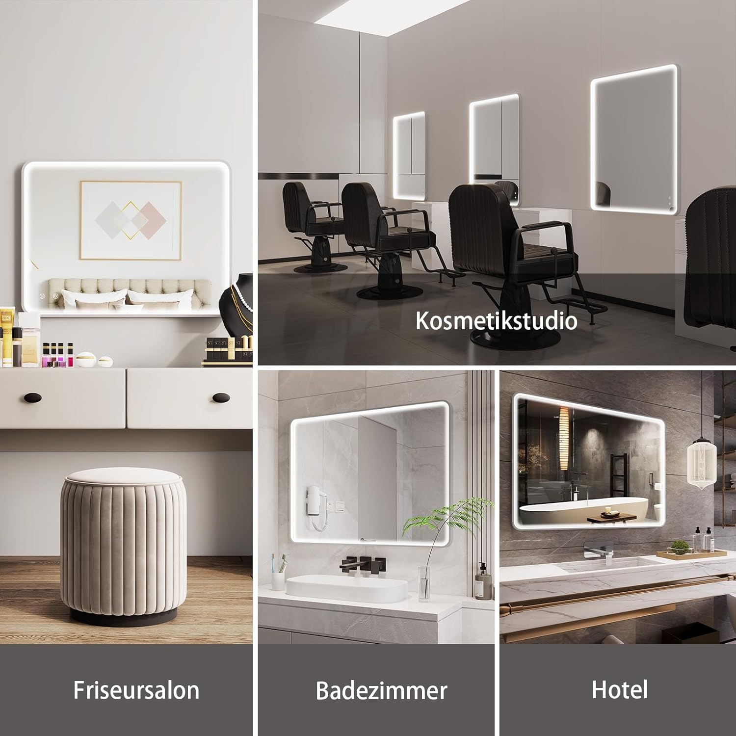 Specchio da bagno con illuminazione a LED