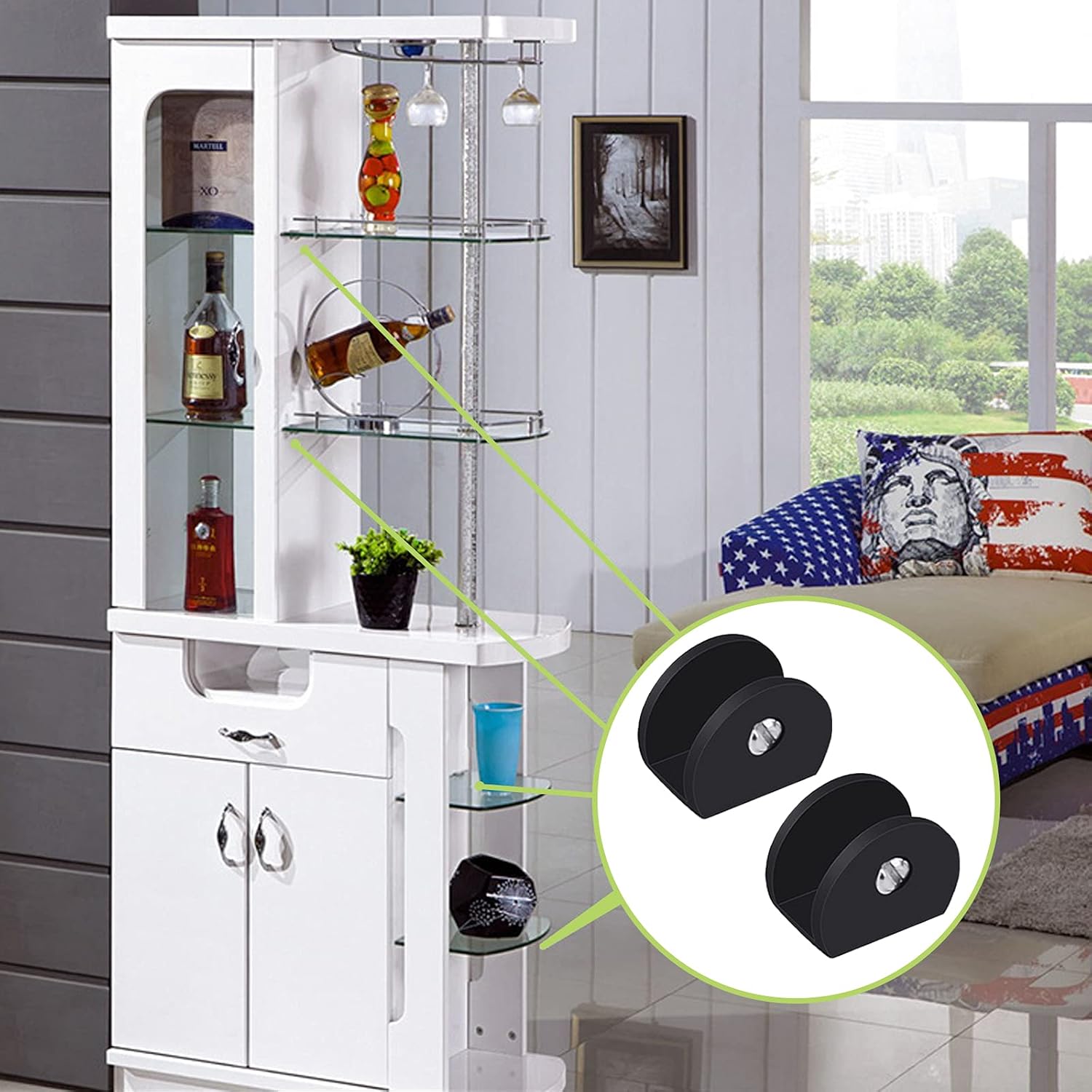 Pince à Verre, 4 Pièces De Support D’Étagère En Verre Support Tablette Verre Noir, Fixation Tablette Verre Réglable, Demi-Rondes, En Alliage D'Aluminium, Pour Verre De 6 à 8 Mm D'Épaisseur, -Pro Outils Soldes Magasin AAHKMJXYDAFdJAOAIMEbOAchlkWZ0oakZn uVZ0mPidMNbILvCvspZ4oG3fPgIqc1P3EOzO2xHNbhK4adNOdUGDRuCIQd ynIz30eeeVz6CLhA==