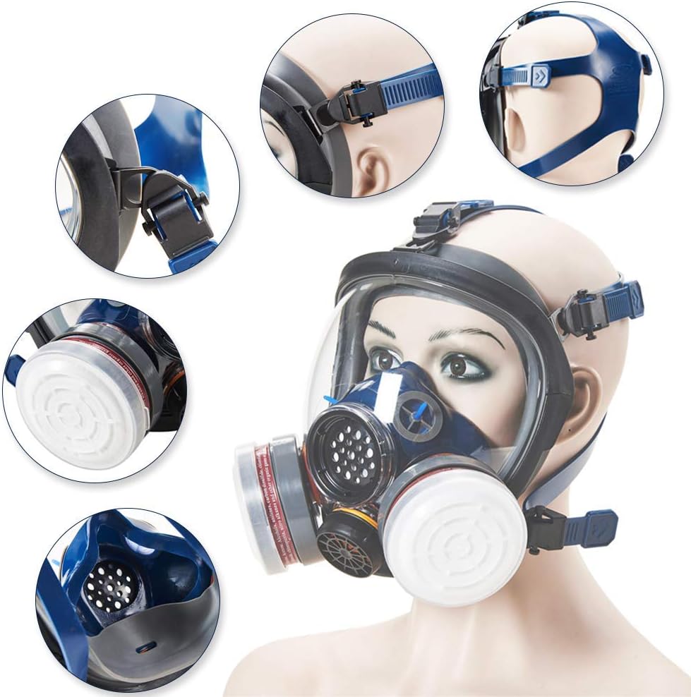 Masque facial complet, respirateur complet avec approbation CE, masque
