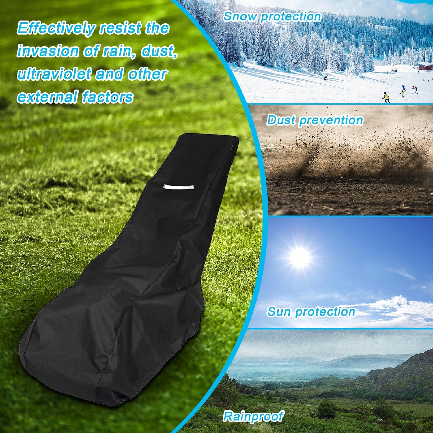 Housse De Tondeuse à Gazon, Oxford 210D, Imperméable, Anti-UV