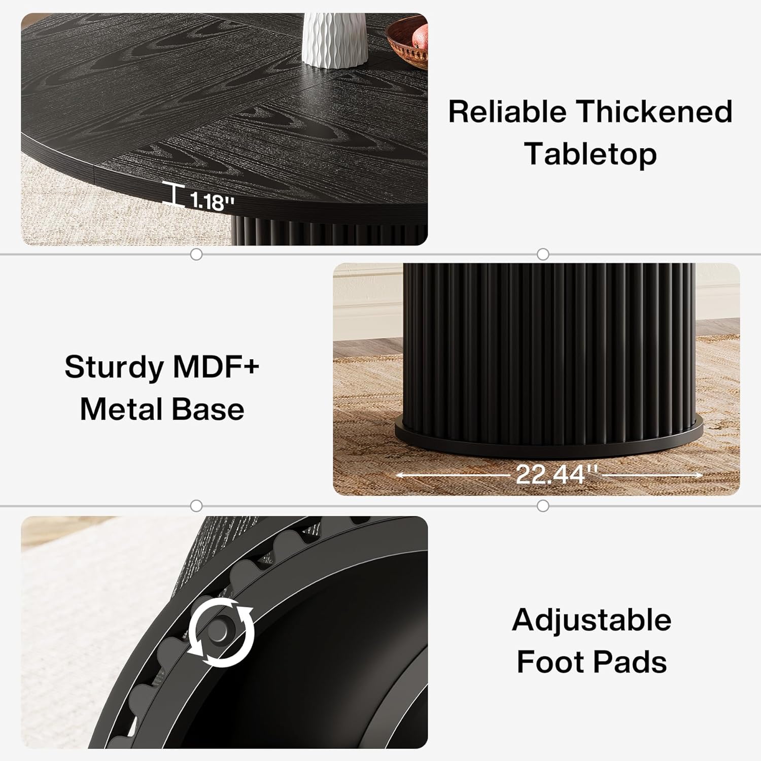 Runder Tisch Tribesigns, modernes Design