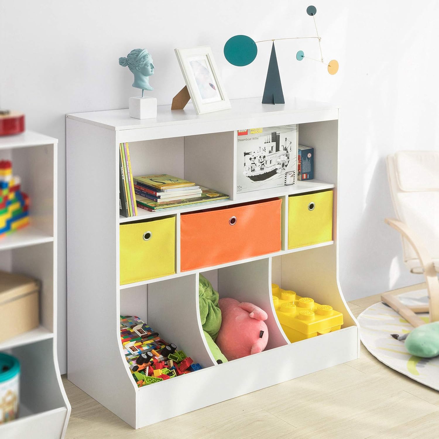 SoBuy Children's Storage Bookcase and Shelving Units Toy Organizer with