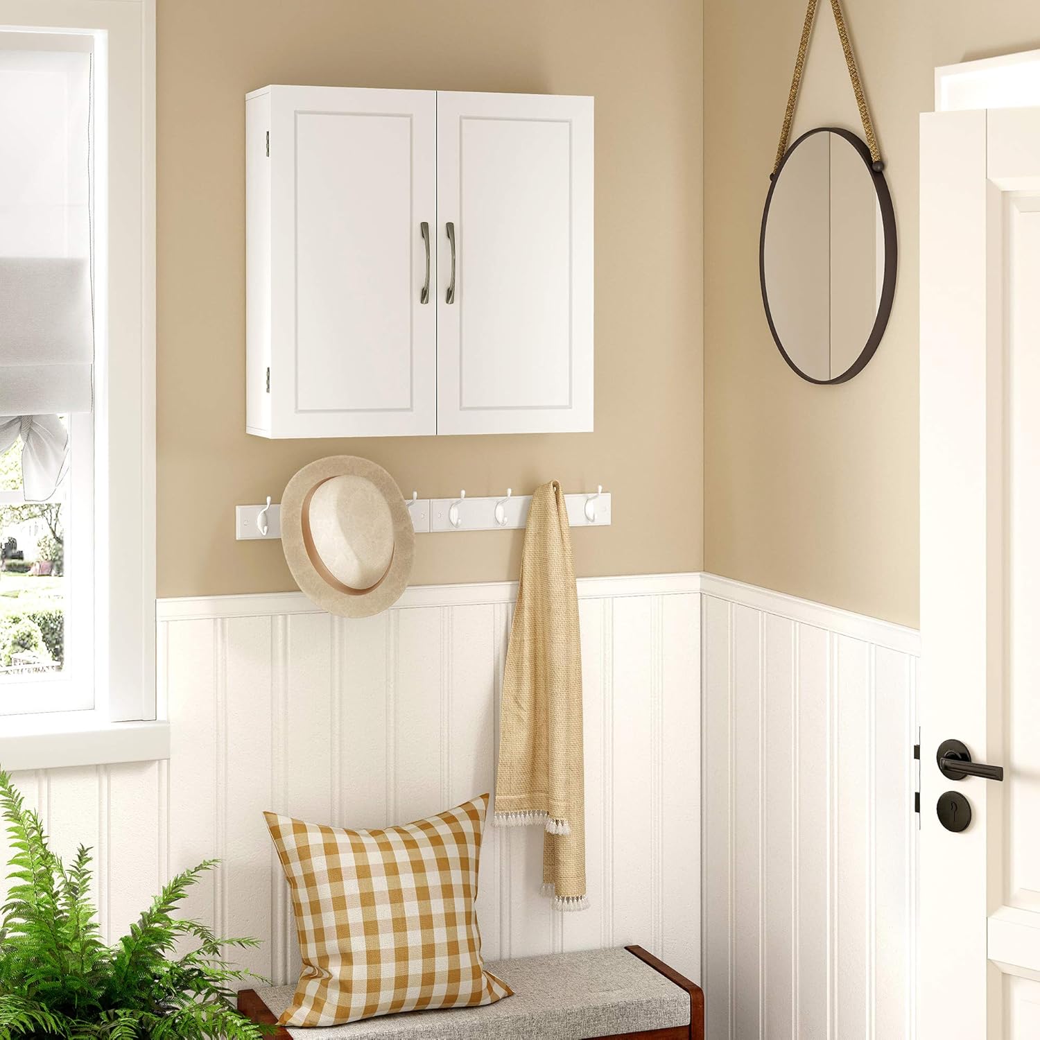 Songmics Meuble De Salle De Bain, Armoire Murale, 2 Portes, 60 X 18 X 60 Cm, Avec 2 étagères Réglables, Style Scandinave Nordique, Blanc Mat -Songmics Soldes Magasin AAHKMJXYDAFdJAOAIMEbOAchlkWZ0oakZn uVZ0mPidMNbILvCvspZ4oG3fPgIqc1P3OMKh6pwn