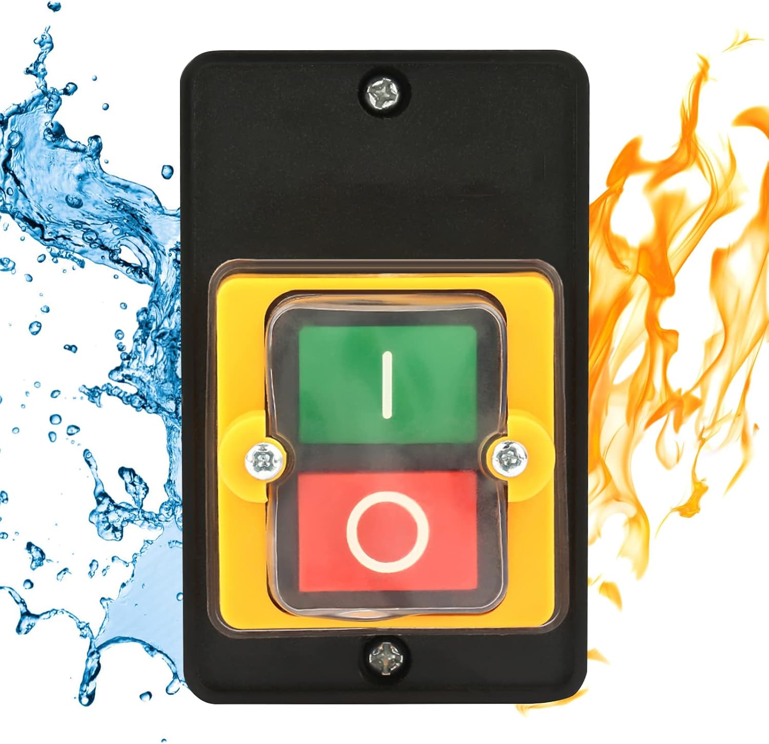 Interruttore A Pulsante 2 Pezzi AC220V/380V 10A Pulsante Impermeabile Pulsante ON/OFF Utilizzato Per Apparecchiature Meccaniche Macchinari Tessili