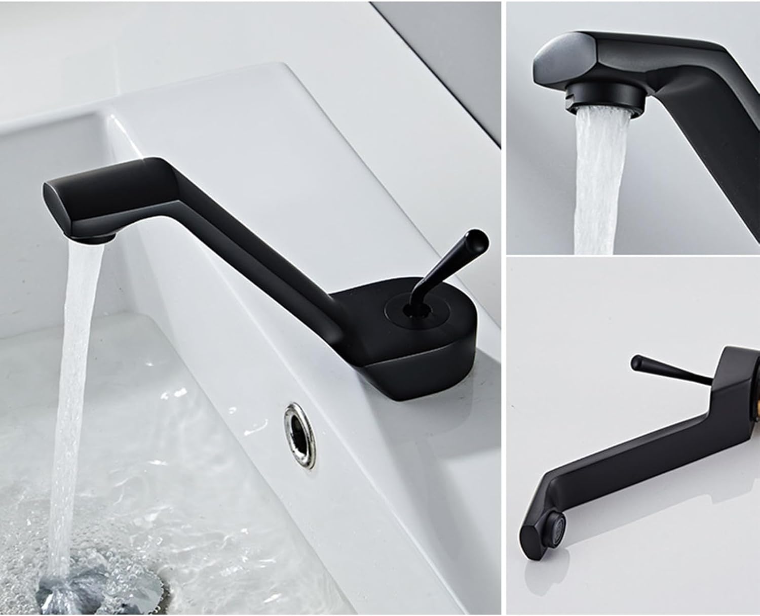 Modern Simple Bathroom Sink Taps Basin Taps Deck Mount Brass Taps for Bathroom Sink Single ...