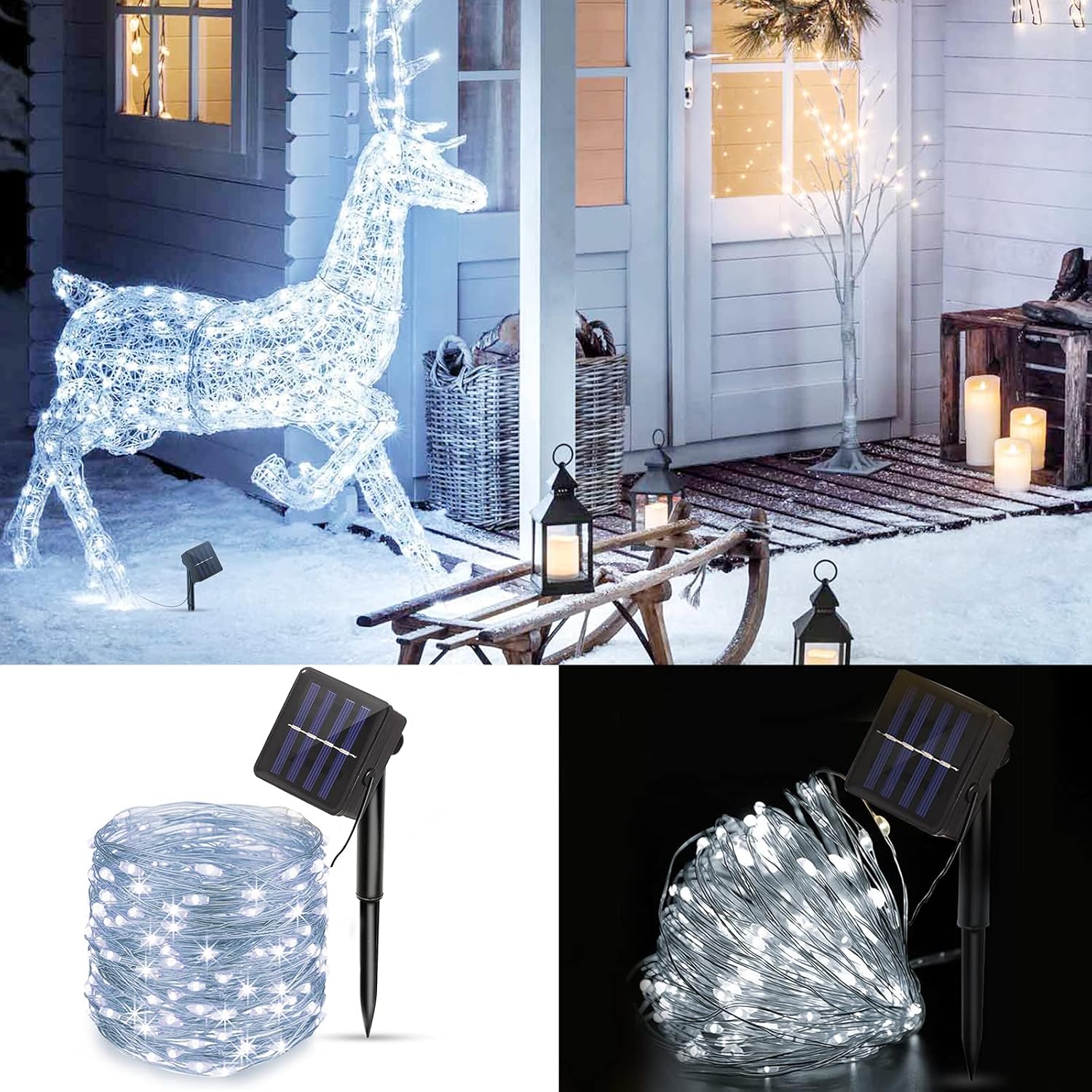 Décoration Jardin IP65 Guirlande Guinguette Avoalre 12m 30 Ampoules - IP65 Étanche, Raccordable, Blanc Chaud Pour Extérieur Ampoules Edison Ip65