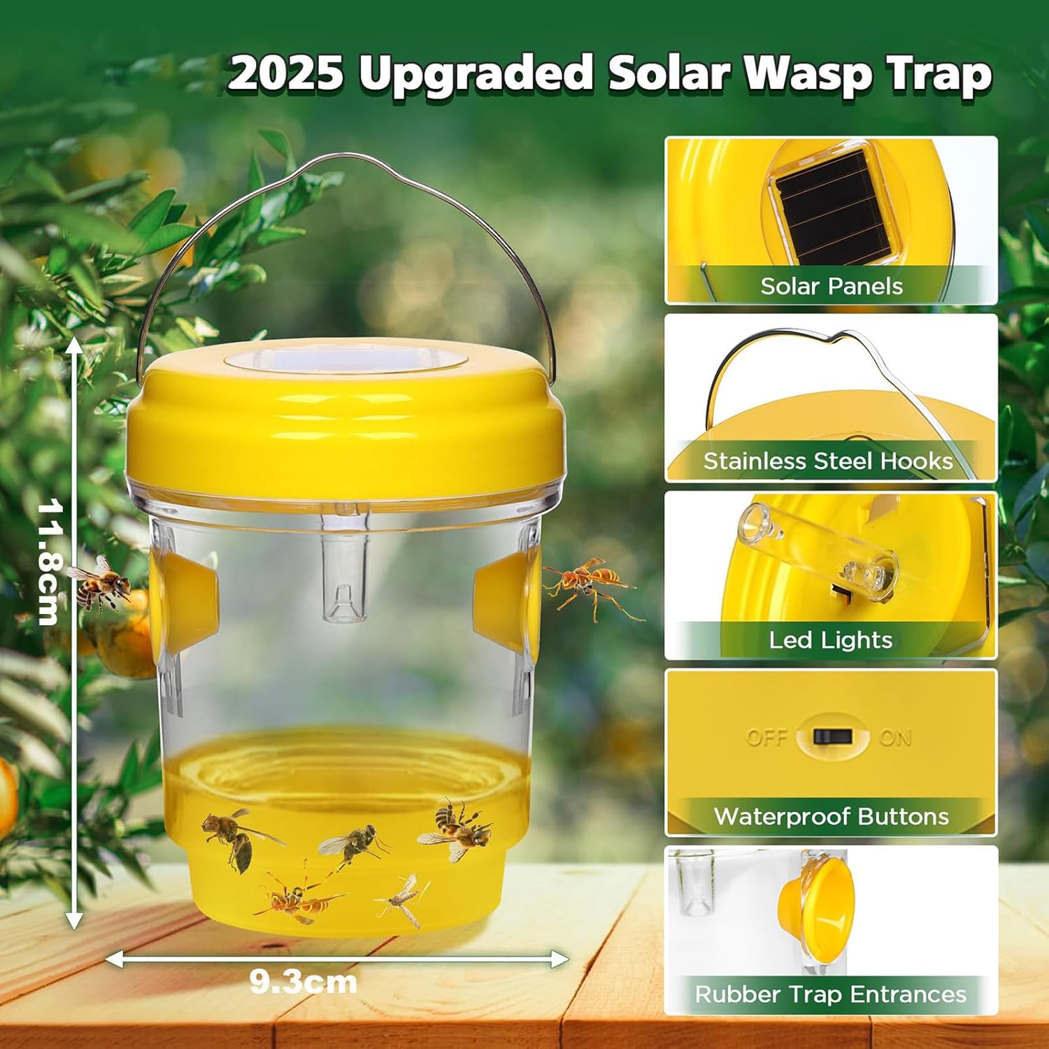 4PC Piège à Guêpes Insectes. Piege Frelon Asiatique. Attrape-Guêpes