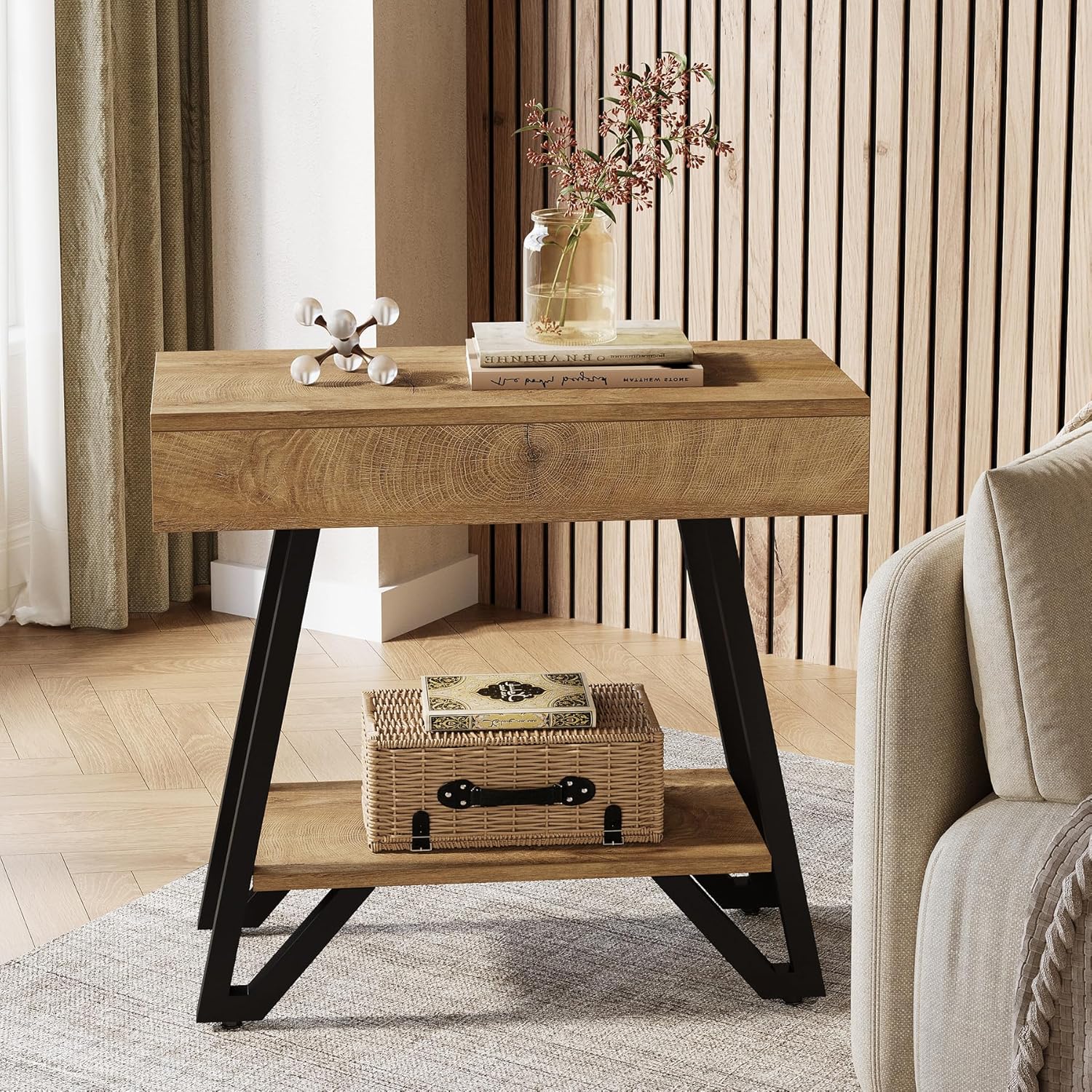 Rustic Side Table Living Room