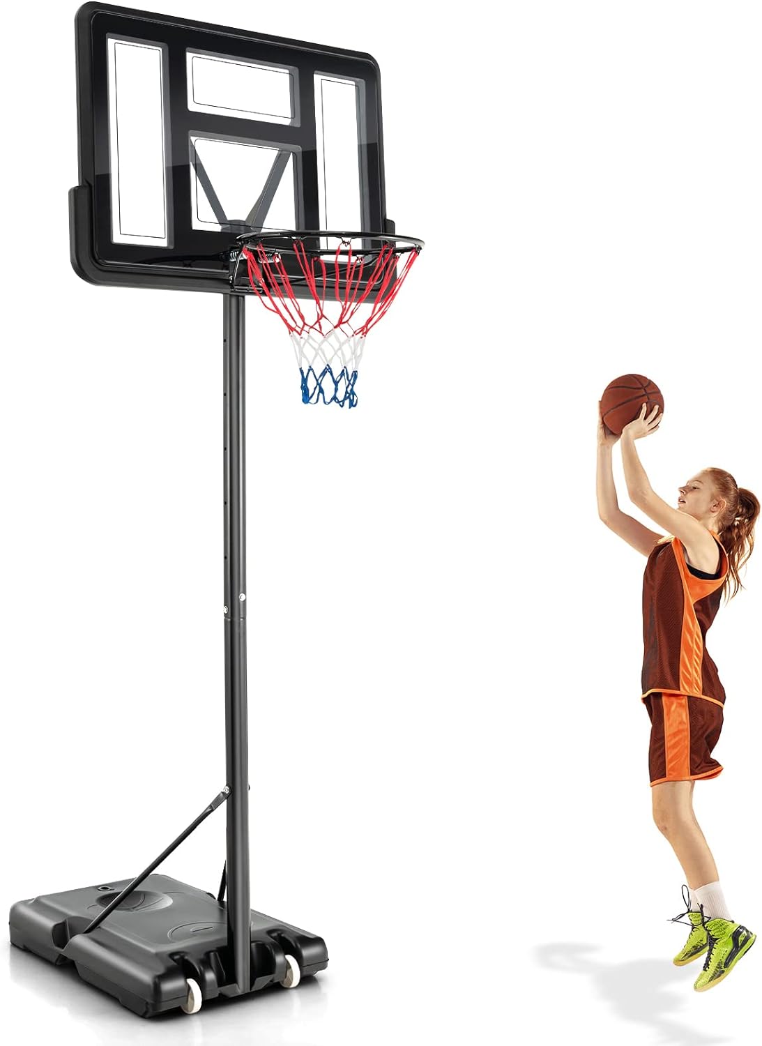 Accessoires de panier de basket-ball, système de retour de balle portable  pour entraînement libre, avec goulotte rotative à 180° et sac, installation  facile : : Sports et Plein air