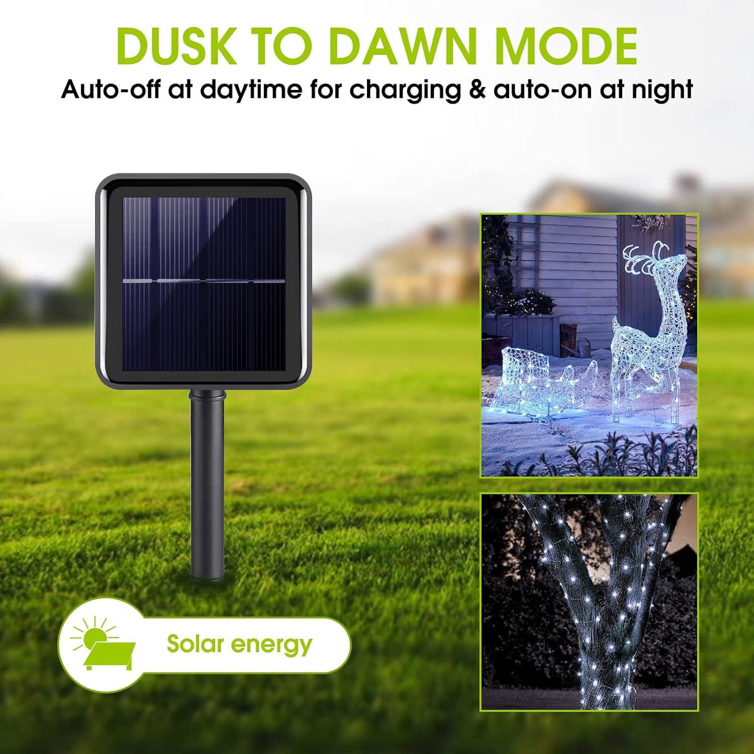 LED Guirlande Solaire Extérieure, 22M Guirlande Lumineuse Solaire IP65 Etanche Lampe Décorative Solaire Pour Jardin D'été, Patio, Tente, Mariage -OSRAM || EUROPALAMP Soldes Boutique