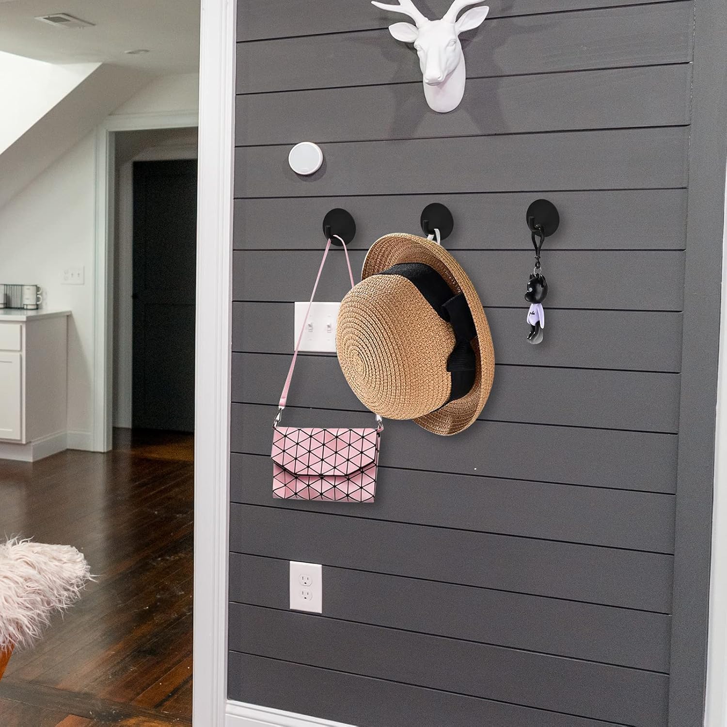 8 Pezzi Portasciugamani Set di Accessori da Bagno, Portasciugamani
