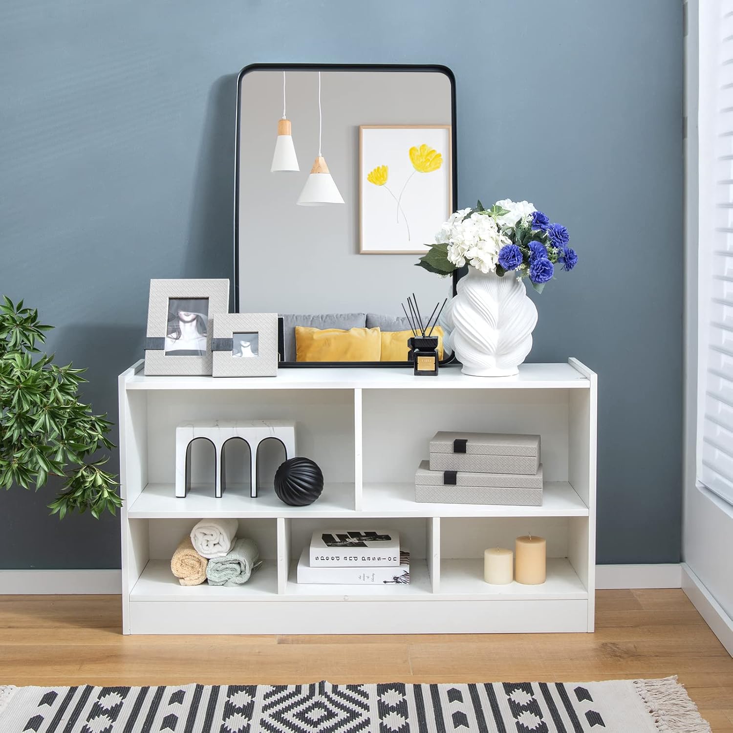 COSTWAY Grand Miroir De Salle De Bain Avec Cadre En Métal Noir, Miroir De Coiffeuse Mural Rectangulaire Arrondi Avec Cadre En Métal Noir Mat, Pour Salle De Bain, Couloir -ATMOSPHERA || VIDAXL || Safavieh Soldes