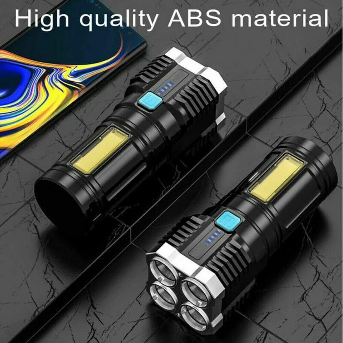 Lampe Torche Led Ultra Puissante, 20000 Lumens Lampe De Poche, Xhm77.2
