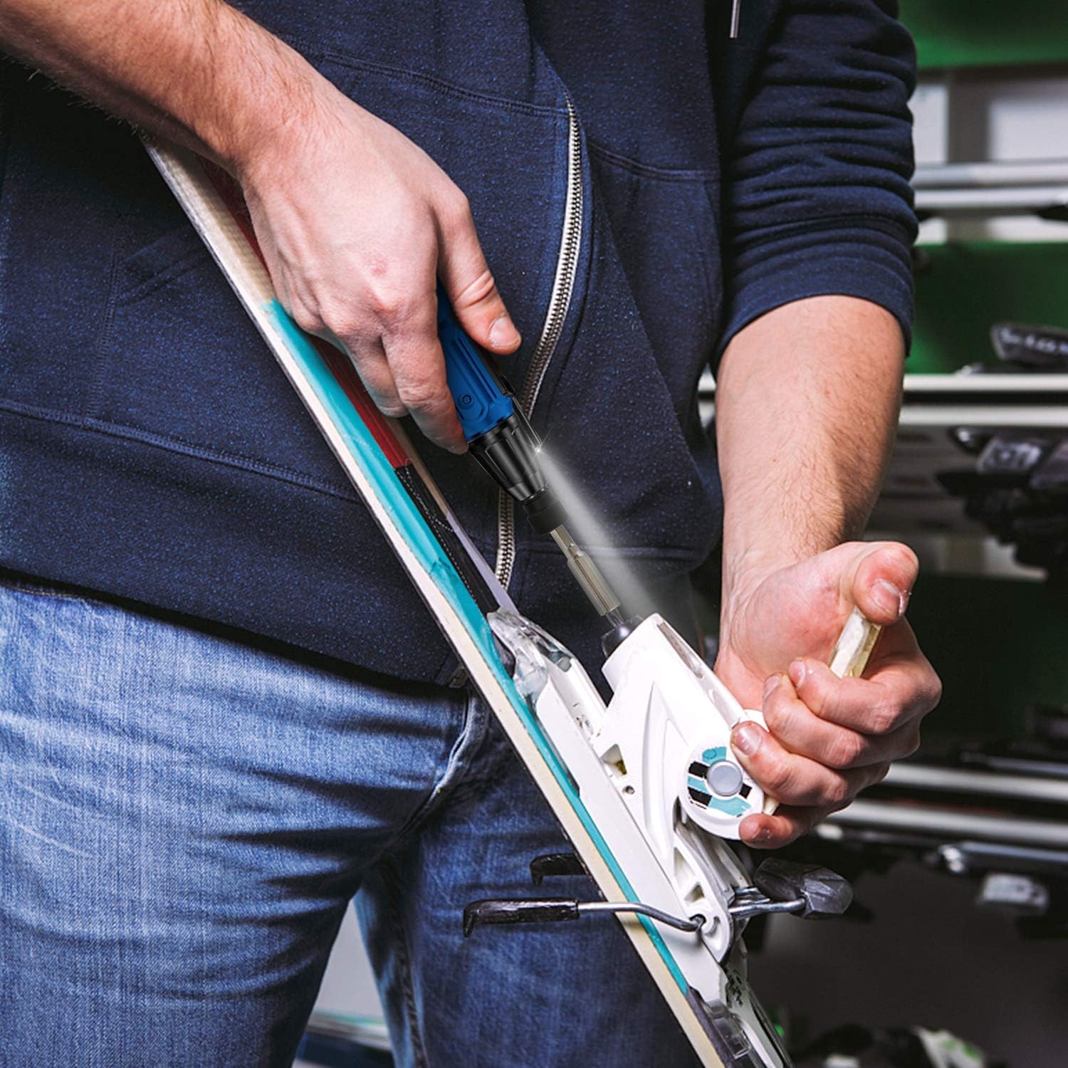 Tournevis Electrique Sans Fil, Tournevis Electrique Rechargeable USB 3,6 V 900 MAh, Lampe De Travail LED, 9 Embouts Magnétiques Et Porte-Embout 1/4 -Magasin D'Outils Électriques