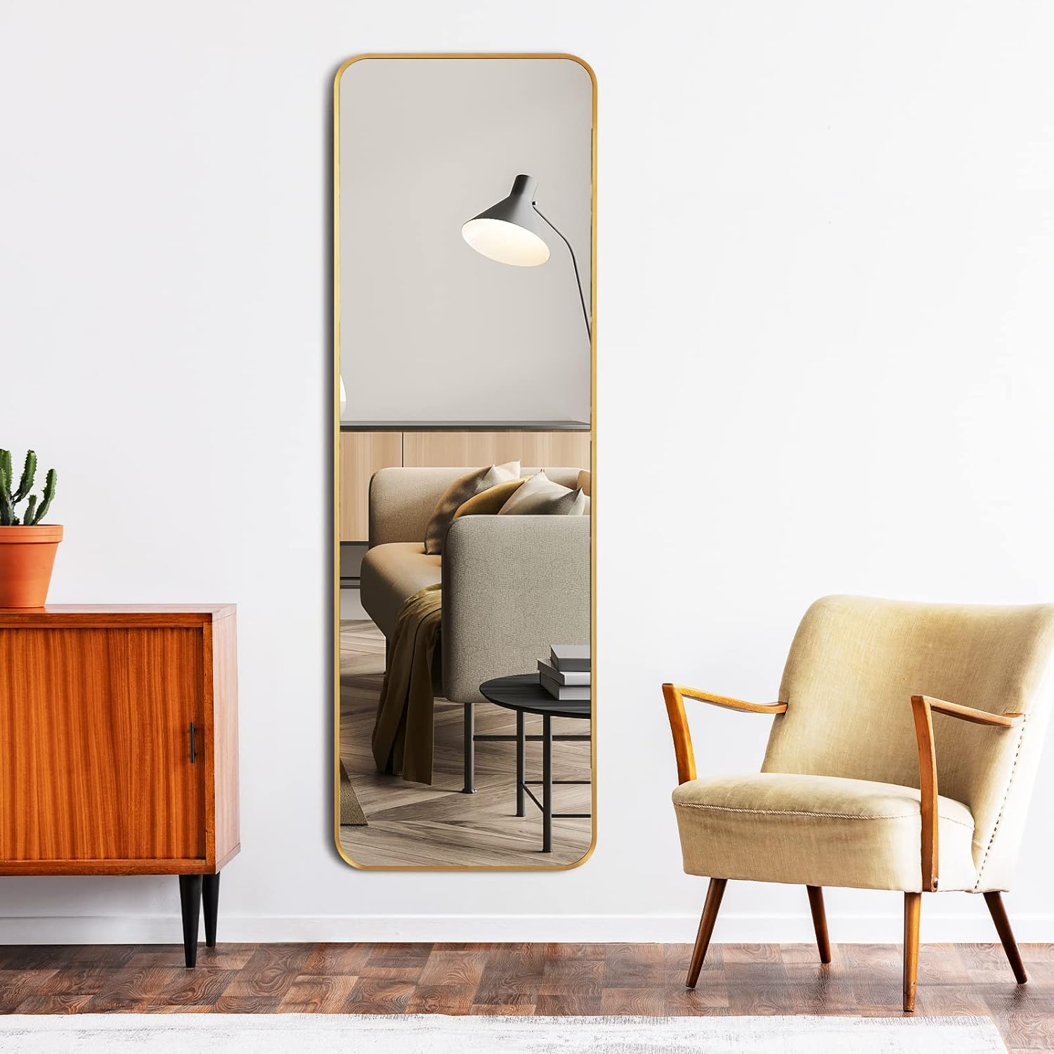 RELAX4LIFE Specchio Da Terra/Parete, Specchio A Figura Intera Con Supporto, Superficie Resistente Ad Alta Definizione, Doppio Montaggio A Parete O A Terra, Stile Moderno Con Cornice Metallica Sottile -Armonia Decor AAHKMJXYDAFdJAOAIMEbOAchlkWZ0oakZn uVZ0mPidMNbILvCvspZ4oG3fPgIqc1P3oMiCR1iXb3CckuyFnqlWbPBjmDLf7cF4w2Zy3f1ic w==