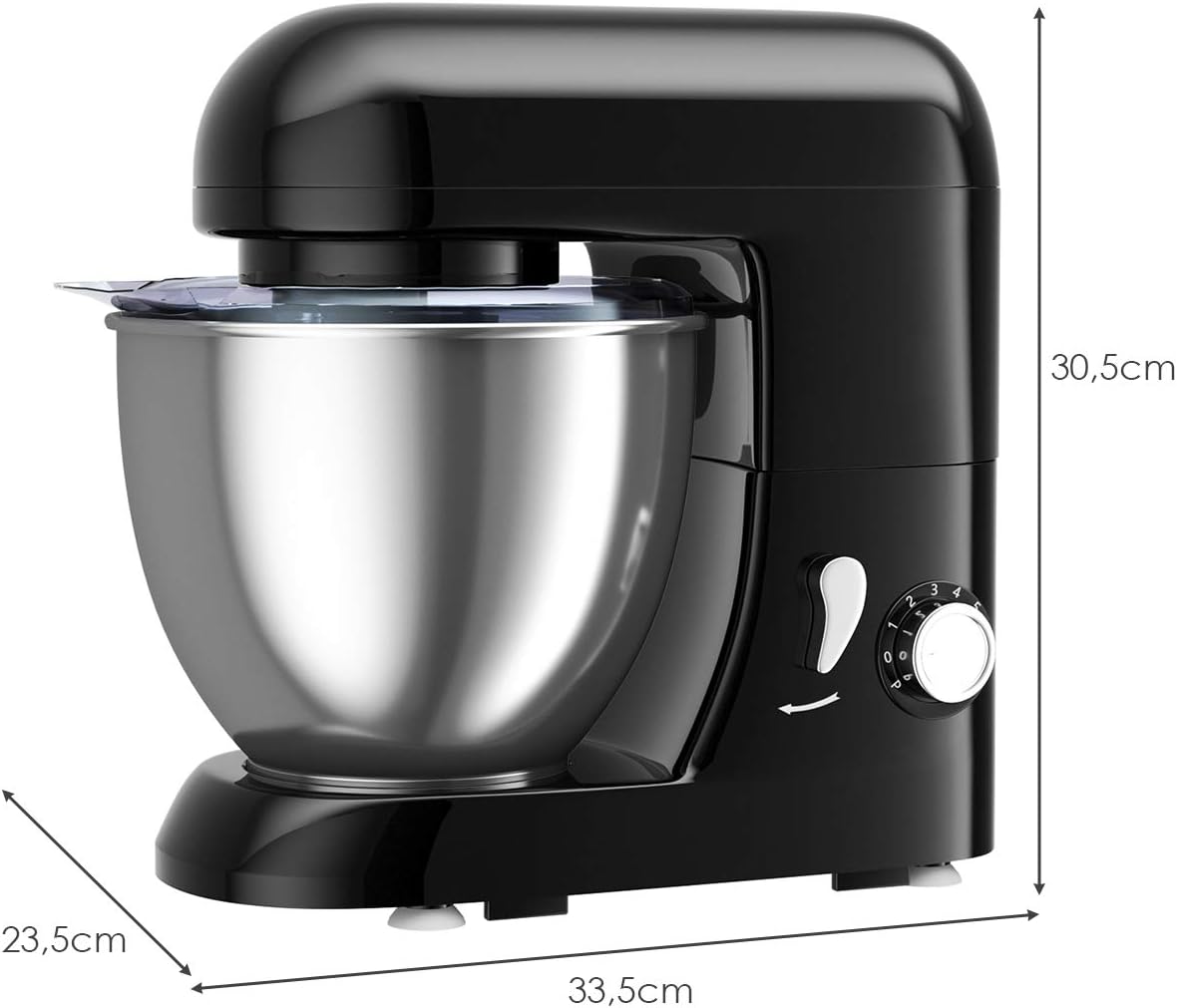 RELAX4LIFE Set Impastatrice Elettrica Con 3 Fruste Inclinate, 6 Velocità Regolabili, Robot Da Cucina Automatico, Ciotola Con Grande Capacità, In ABS E Acciaio Inossidabile (Nero) -Piccoli Elettrodomestici Negozio AAHKMJXYDAFdJAOAIMEbOAchlkWZ0oakZn uVZ0mPidMNbILvCvspZ4oG3fPgIqc1P3oegAAWbYwZjjJjZ6LwyYBlT DmkI83o8Geyeu6dOqAw==