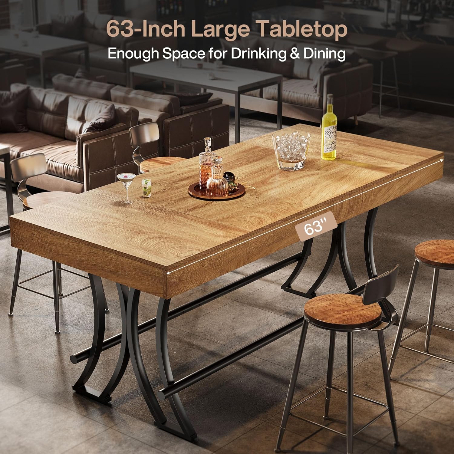 Hoher Bartisch im Industriestil