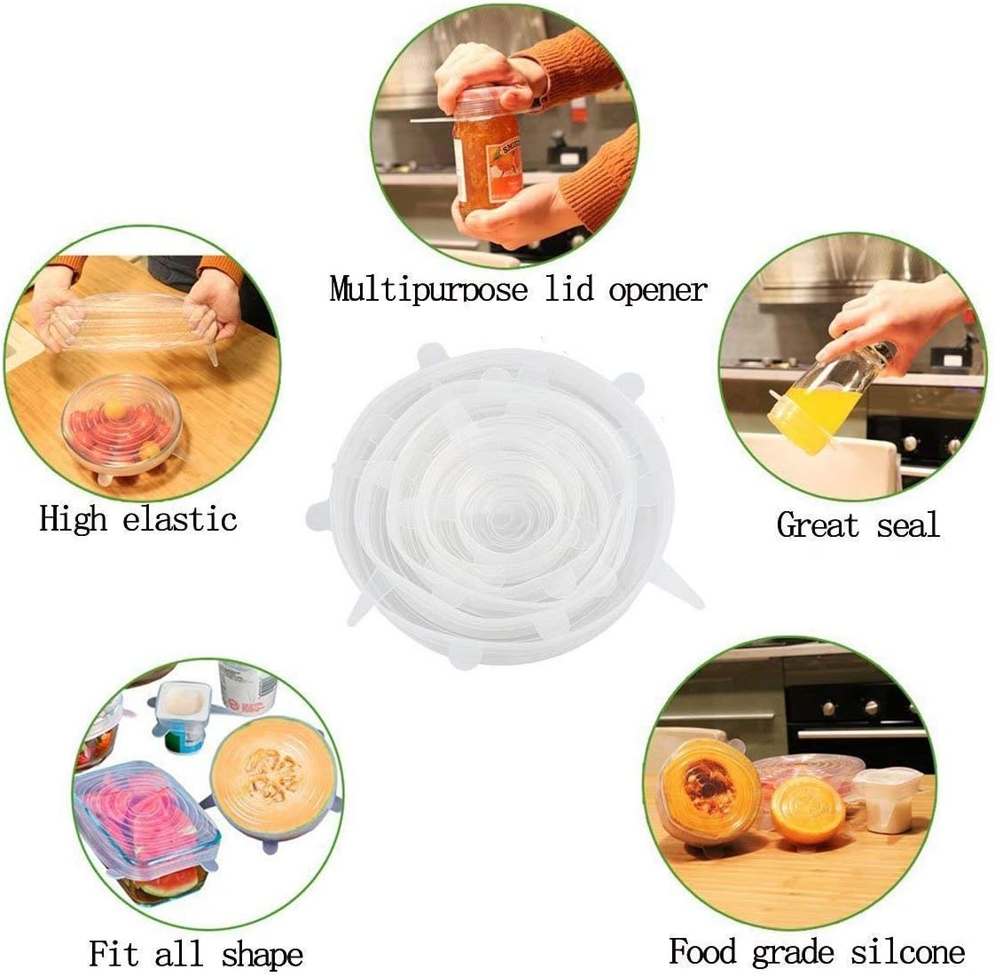 Couvercle Silicone Alimentaire, 12 Paquets De Couvercles Extensible En Silicone, Flexible, Réutilisable, Couvercles De Stockage De Nourriture Couvertures Extensibles D'épargnant -Promos Gout Cuisine Boutique AAHKMJXYDAFdJAOAIMEbOAchlkWZ0oakZn uVZ0mPidMNbILvCvspZ4oG3fPgIqc1P3sE6W2p6Irn HKBGuiy4XTJNg5AlKngReTR3ugpSljtQ==