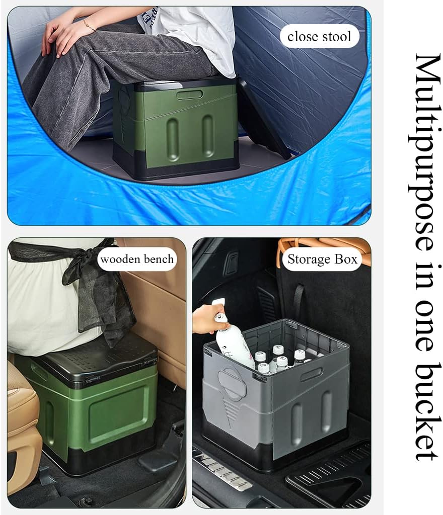 Toilette Pliante Portable Toilette de Camping de Voyage en Plein