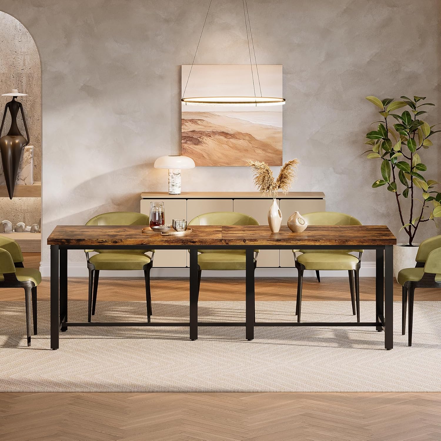 Large Long Dining Table for 6-8 People