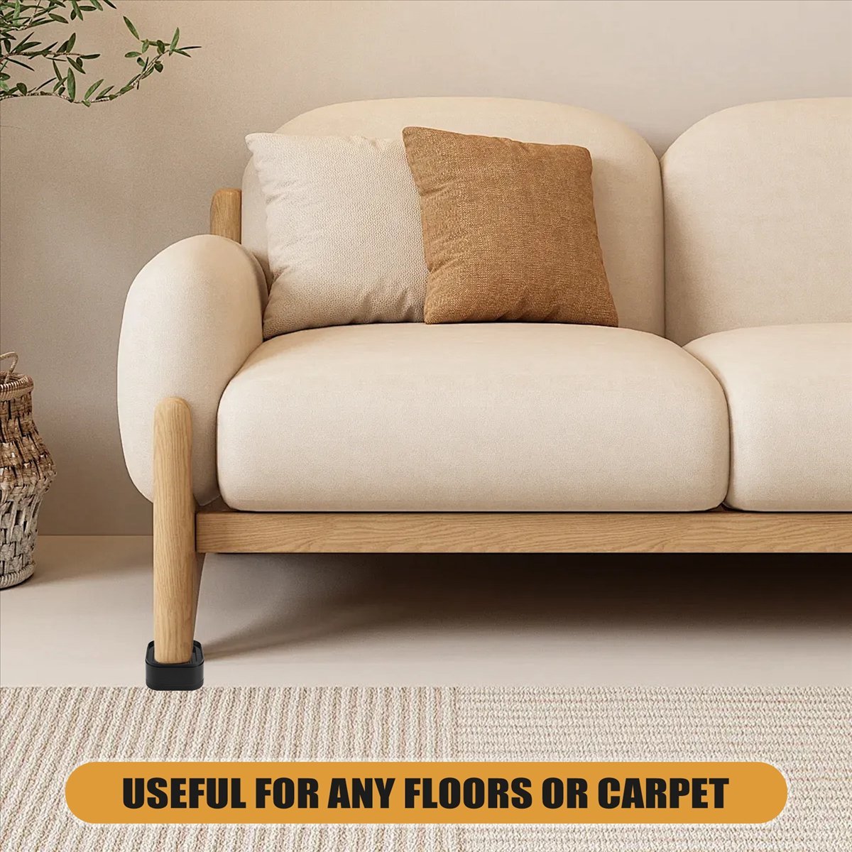 Furniture Risers Adjustable Bed 1.38In Stackable Heavy Duty Lifts ...