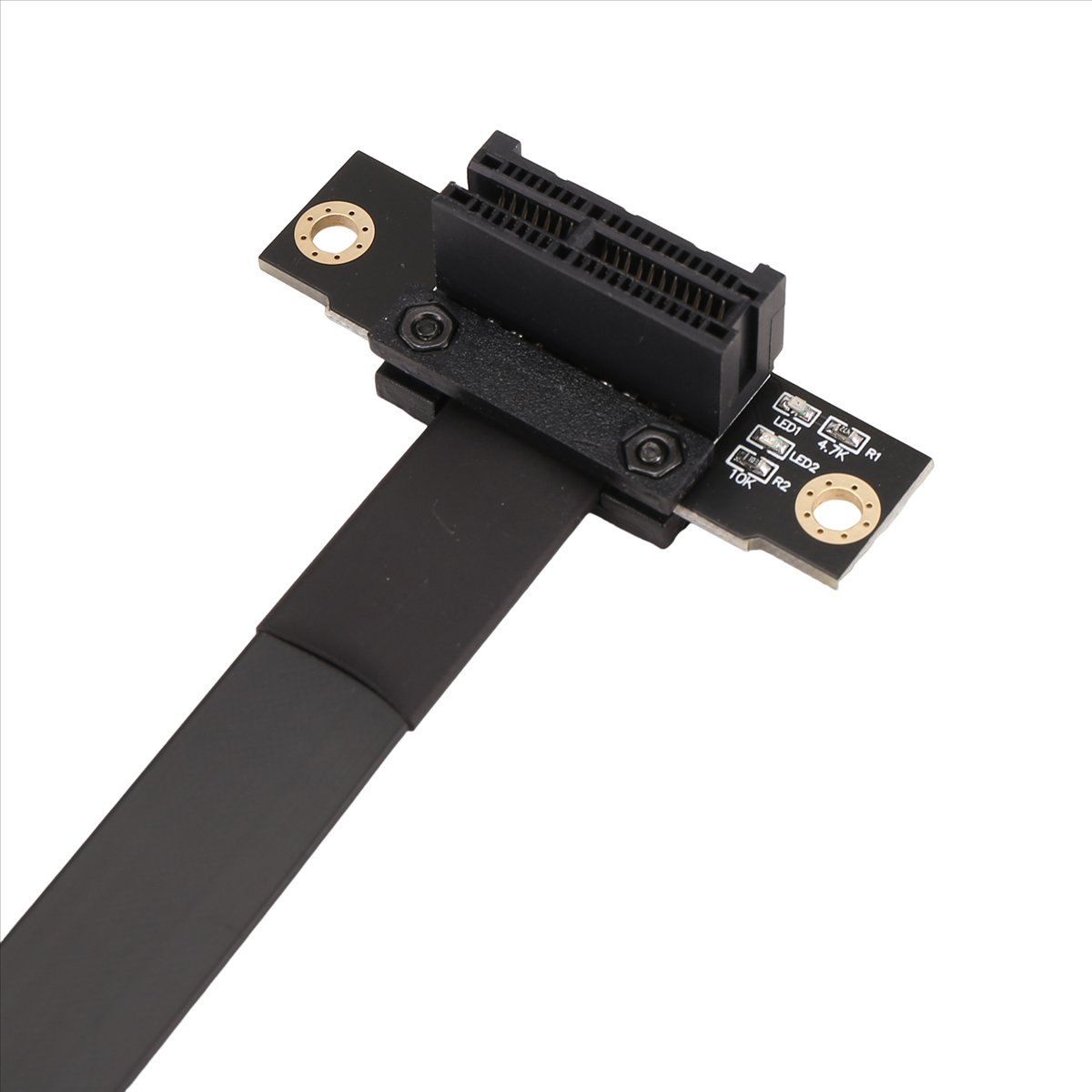 PCIE X1 Riser Cable Dual 90 Degree Right Angle PCIe 3.0 to Extension ...