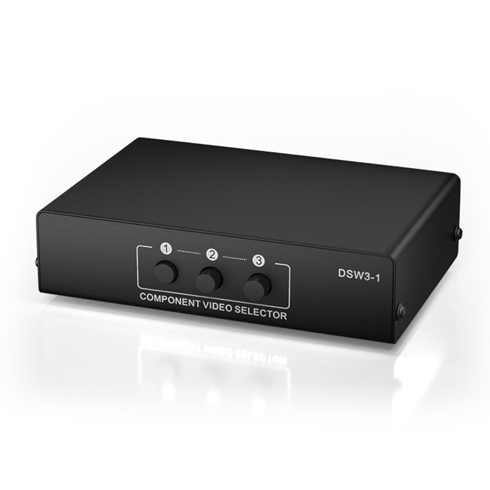 3-Way RGB Component AV Switch Video Audio Selector 3 in 1 Output Ypbpr ...