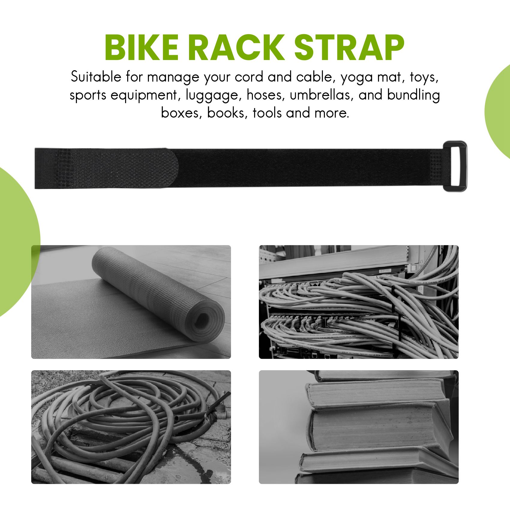 10Pcs/Pack Bike Rack Straps Bicycle Transport Wheel Stabiliser Securing ...