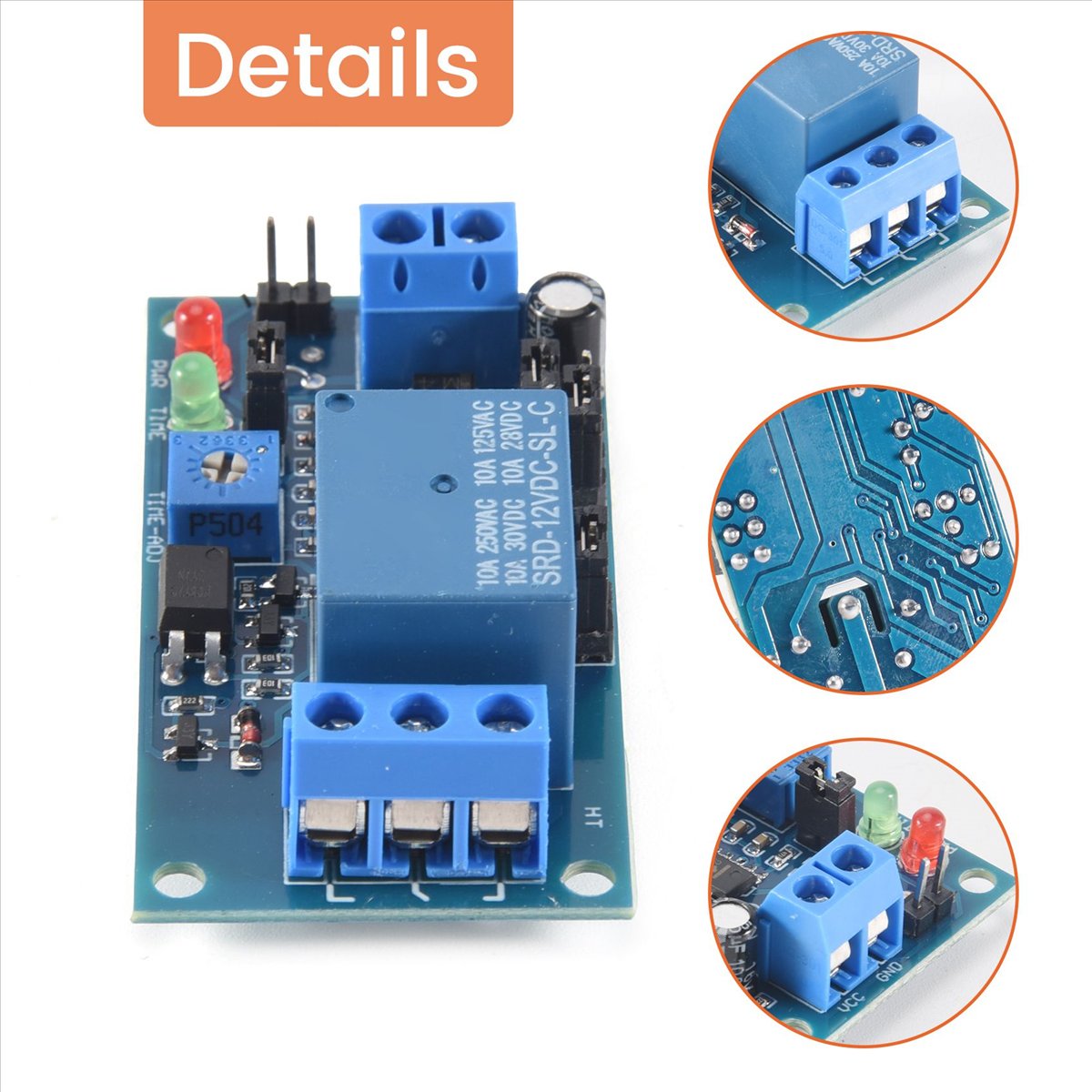 12V DC Delay Relay Turn on / Off Switch Module with Timer