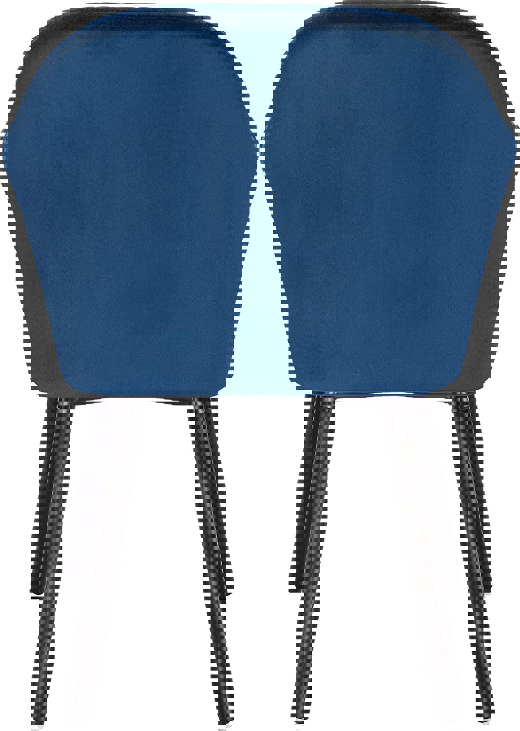 Set 2 Sedie Da Pranzo WOLTU | Velluto Blu Con Gambe In Legno | Poltrona Imbottita E Confortevole - Foto 4